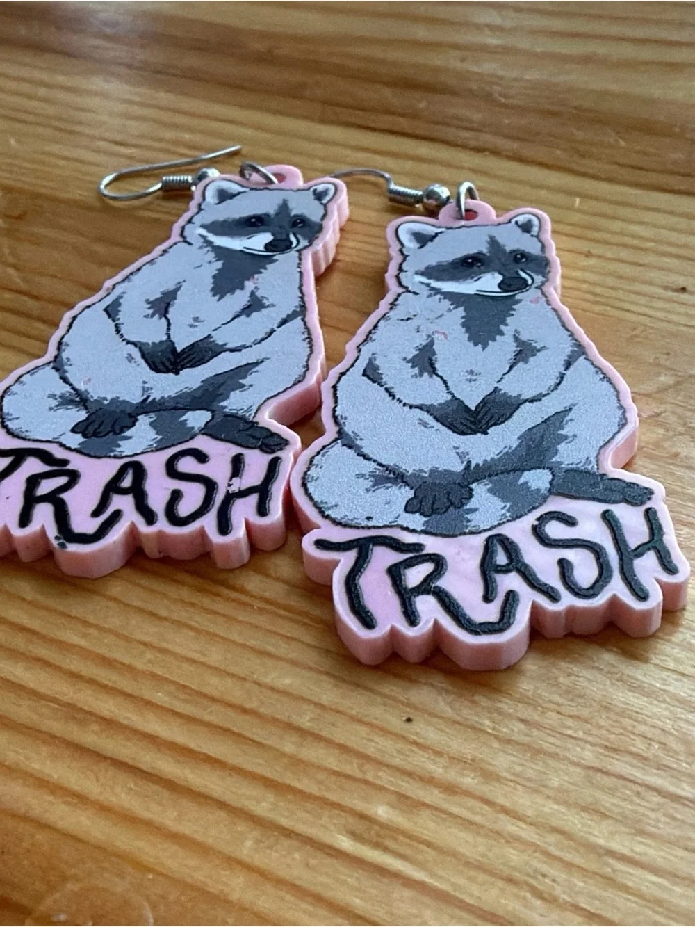 Hand Crafted Pink Raccoon 